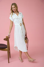 Load image into Gallery viewer, White Belted Dress
