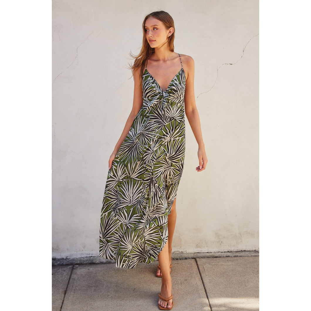 Tropical Print Dress