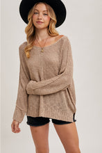 Load image into Gallery viewer, Reverse Seam Loose Fit Sweater
