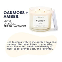 Load image into Gallery viewer, 14.9 oz Oakmoss &amp; Amber Calyan Candle
