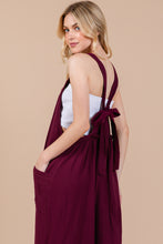 Load image into Gallery viewer, Burgandy Gauze Jumpsuit
