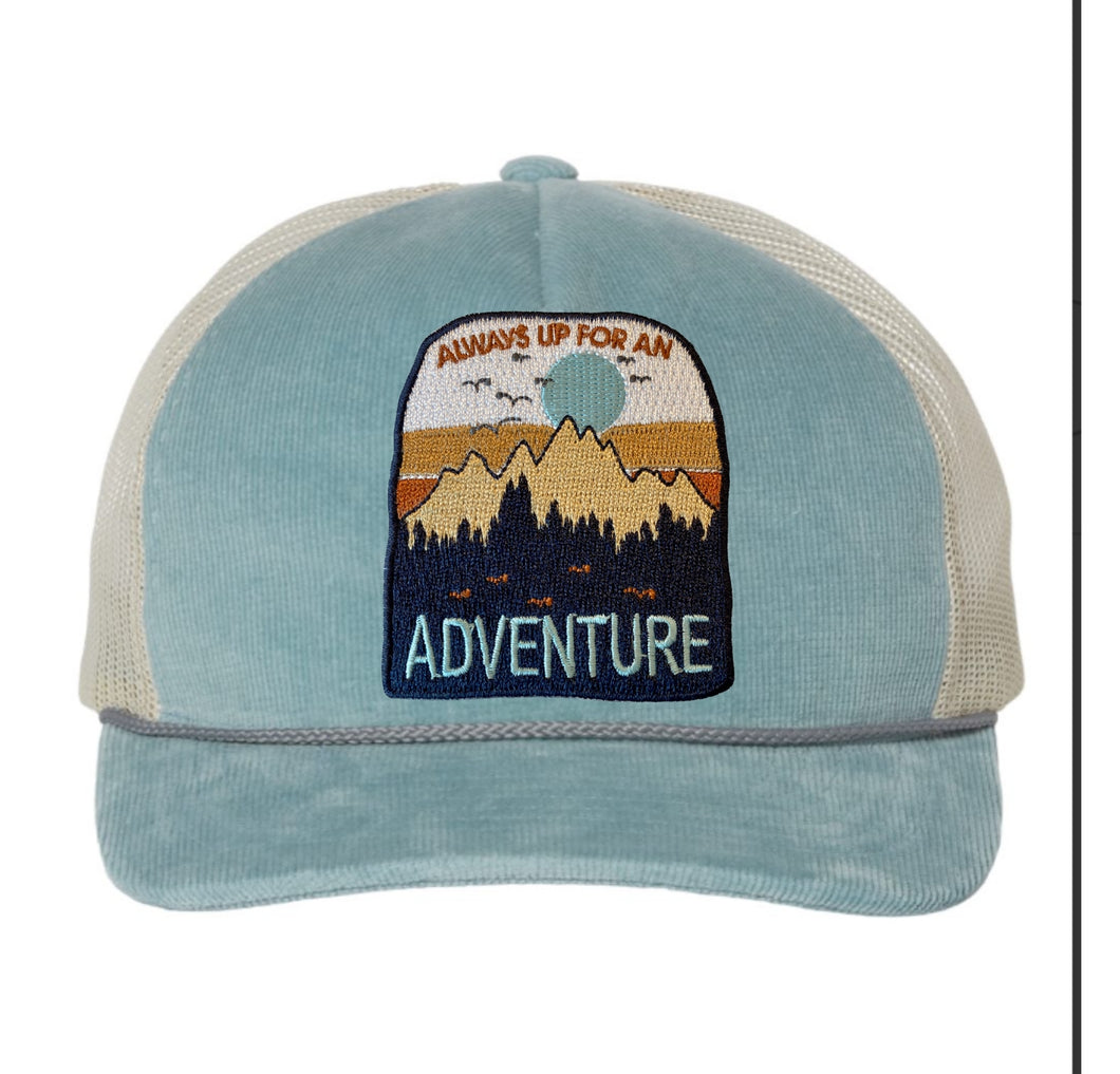 Adventure Patch Corduroy Trucker Hat