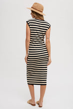 Load image into Gallery viewer, Striped Bodycon Midi Dress
