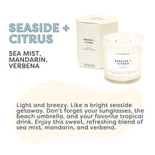 Load image into Gallery viewer, 8.8 oz Seaside &amp; Citrus Calyan Candle
