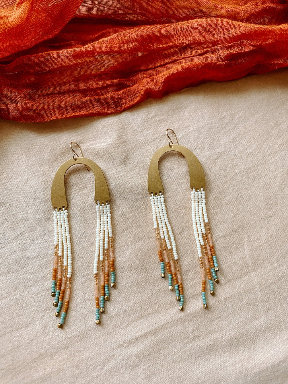 Beaded Archway Earrings