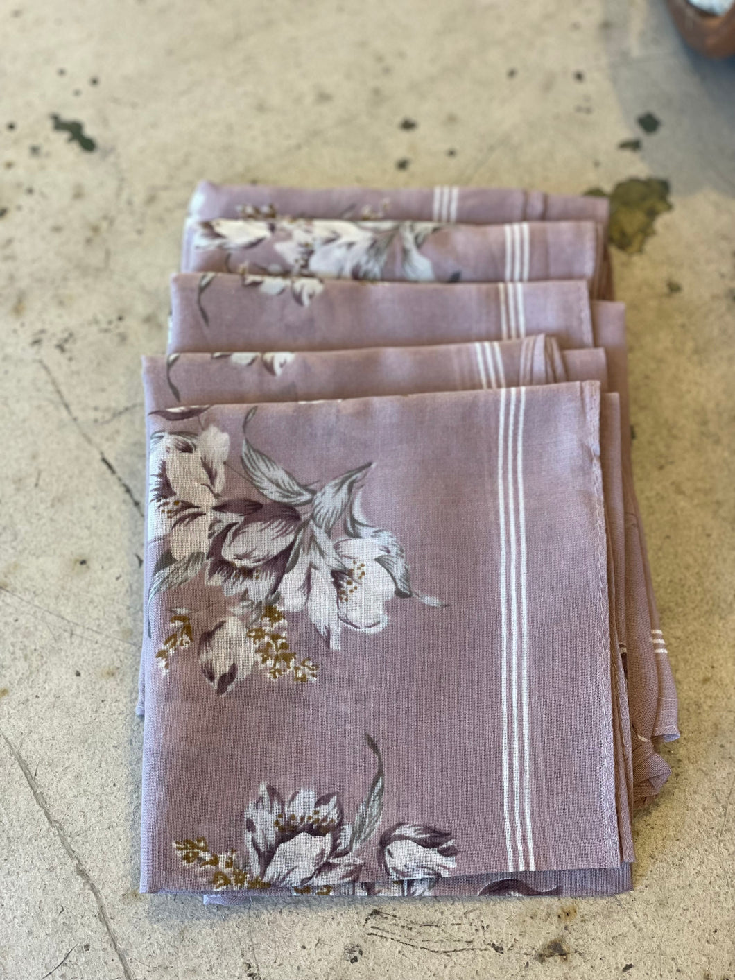 Lilac Orchid Floral Bandana