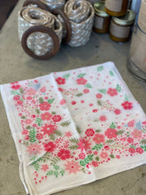 Load image into Gallery viewer, Pink and White Floral Bandana
