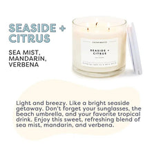 Load image into Gallery viewer, 14.9 oz Seaside &amp; Citrus Calyan Candle
