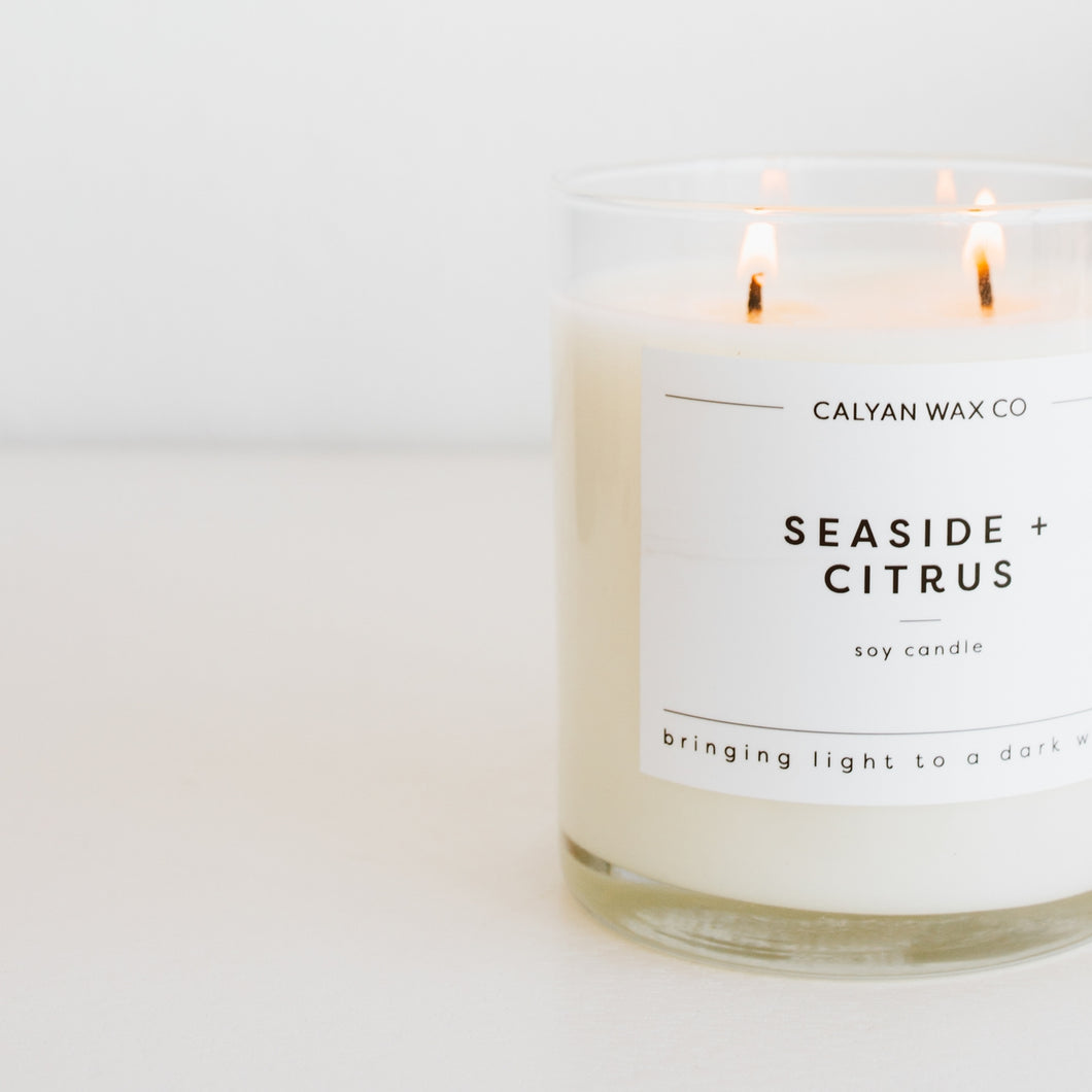 8.8 oz Seaside & Citrus Calyan Candle