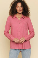 Load image into Gallery viewer, Berry Linen Blend Blouse
