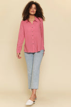 Load image into Gallery viewer, Berry Linen Blend Blouse
