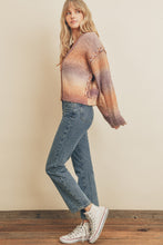 Load image into Gallery viewer, Ombre Dutch Braid Cropped Sweater
