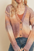 Load image into Gallery viewer, Ombre Dutch Braid Cropped Sweater
