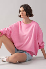 Load image into Gallery viewer, Organic Cotton Crew Neck Pink Sweatshirt
