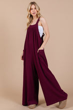 Load image into Gallery viewer, Burgandy Gauze Jumpsuit
