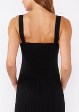 Load image into Gallery viewer, Black Corset Midi Dress
