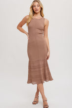 Load image into Gallery viewer, Sleeveless Knit Mermaid Midi Dress
