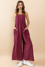 Load image into Gallery viewer, Burgandy Gauze Jumpsuit
