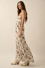 Load image into Gallery viewer, Floral Tiered Halter Dress
