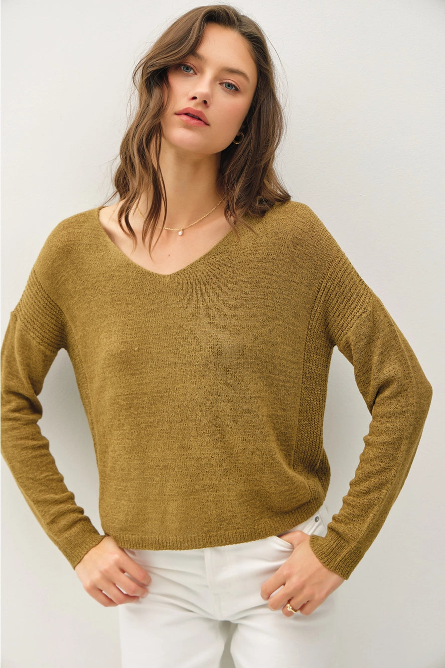 Breezy V-Neck Sweater